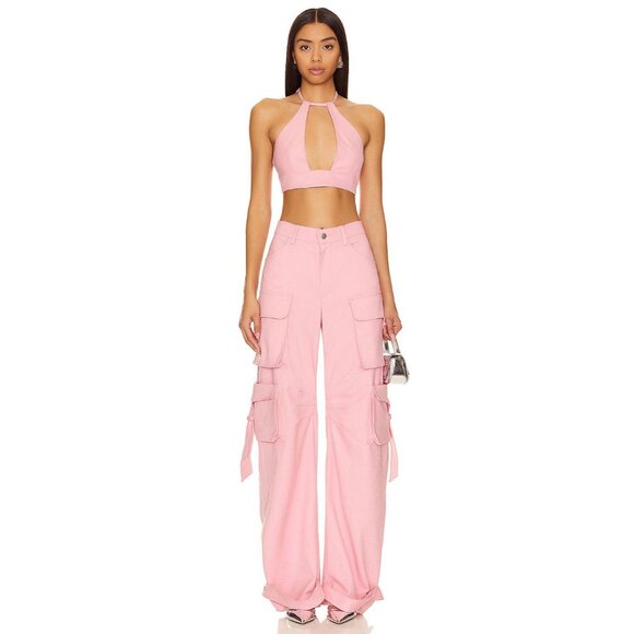Mother of All Rae Pants in Pink Small Womens Baggy Cargo Trousers - Picture 1 of 13